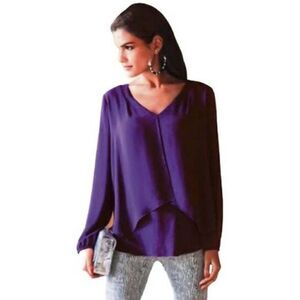 JOSEPH RIBKOFF 𝅺Purple Passion Layer Blouse 4